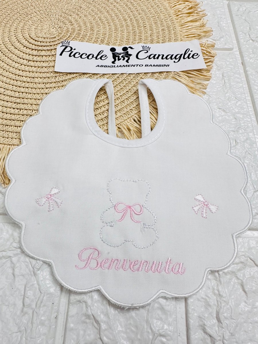 Bavetta benvenuta rosa B019 - Piccole Canaglie - PC23785