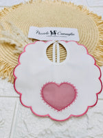 Bavetta cuore rosa antico BV003139 - Piccole Canaglie - PC26505