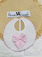 Bavetta fiocco 3D carta da rosa - Piccole Canaglie - PC29922
