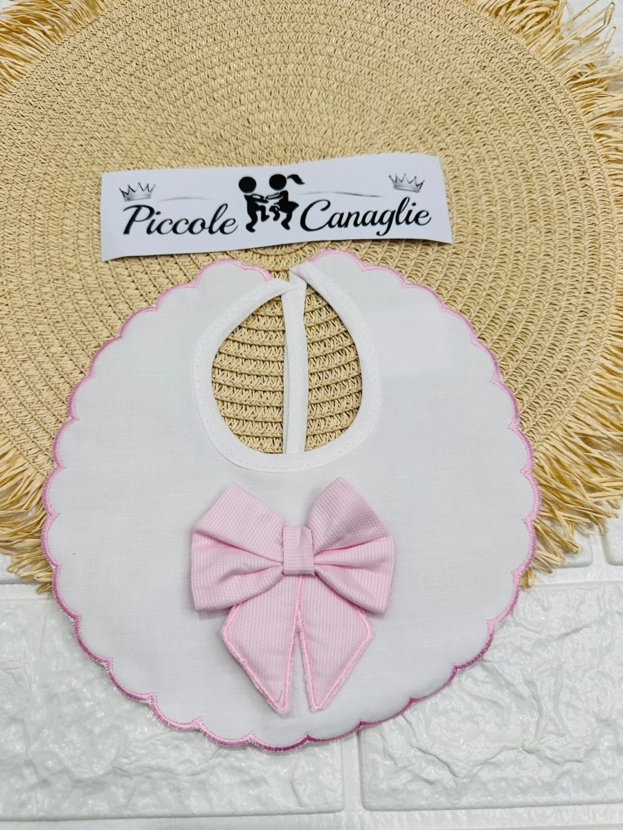 Bavetta fiocco 3D carta da rosa - Piccole Canaglie - PC29922
