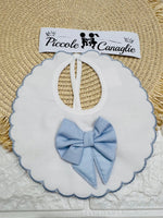 Bavetta fiocco 3D celeste - Piccole Canaglie - PC29926