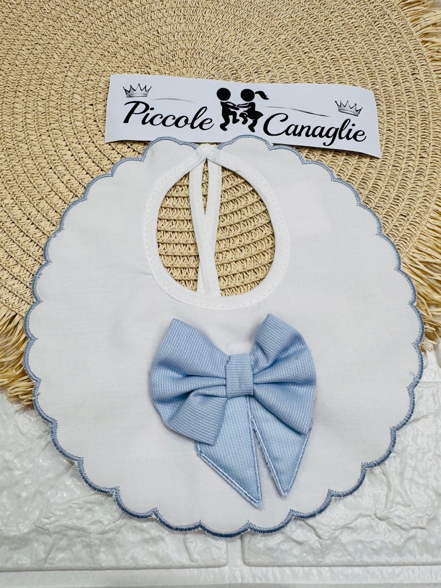 Bavetta fiocco 3D celeste - Piccole Canaglie - PC29926