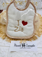 Bavetta I ❤️ zia beige - Piccole Canaglie - PC26514