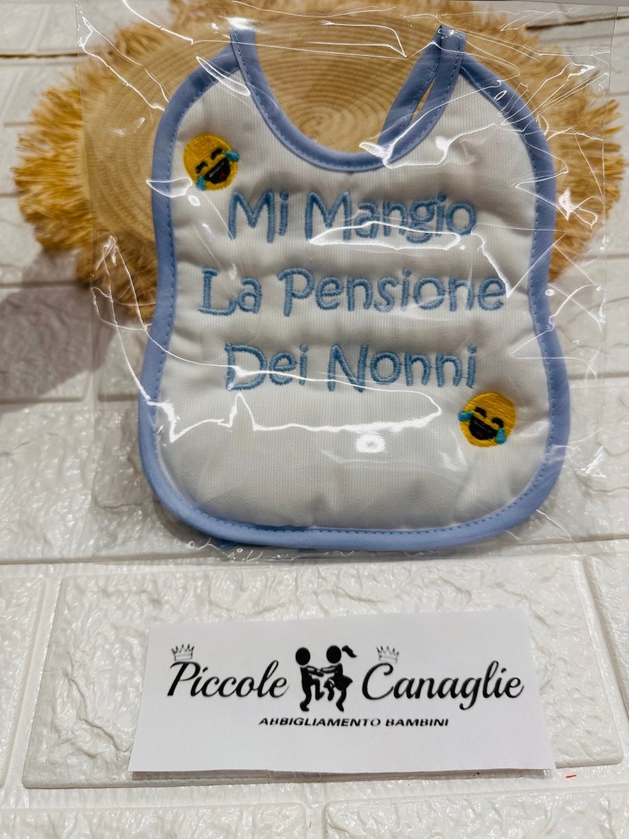 Bavetta mi mangio la pensione dei nonni celeste - Piccole Canaglie - PC24781