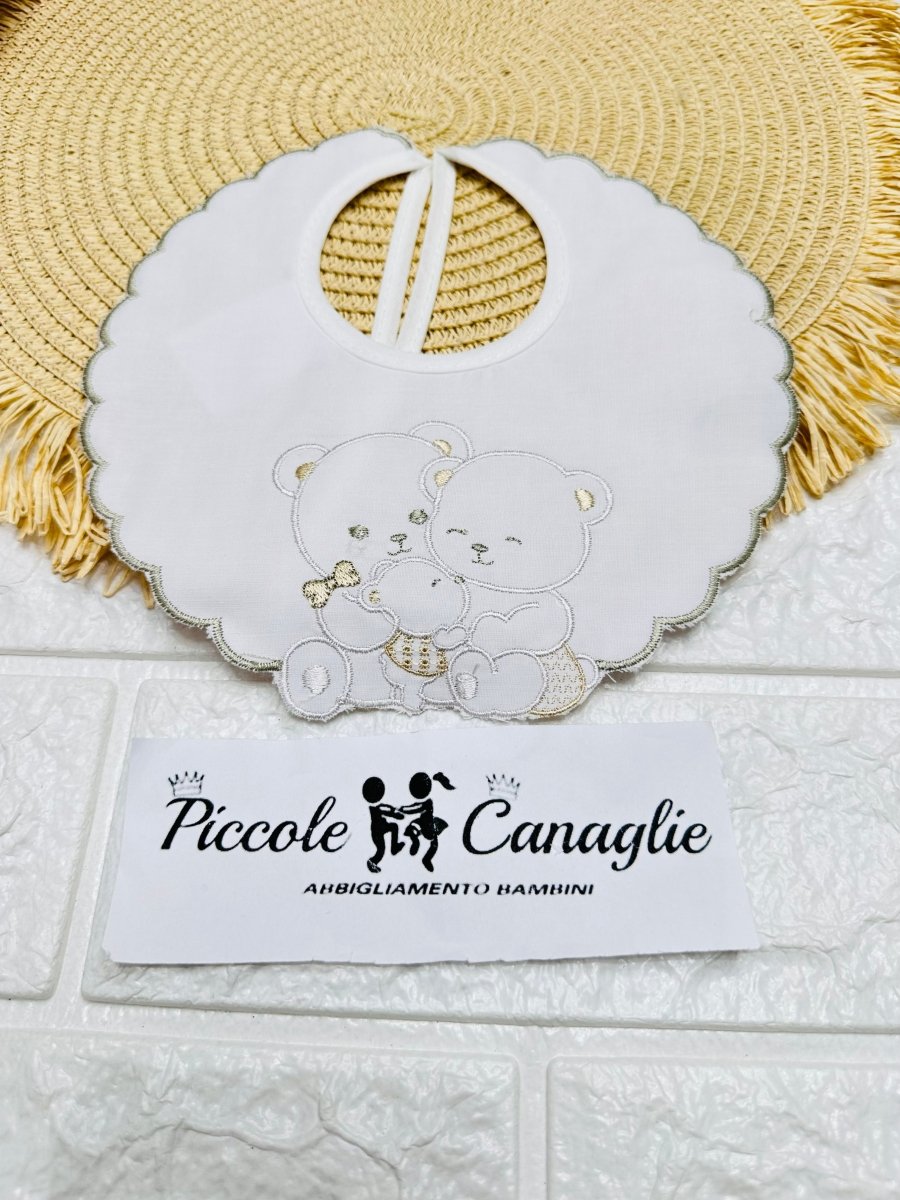 Bavetta Orsi Abbracci Beige Bv003159 - Piccole Canaglie - PC27595