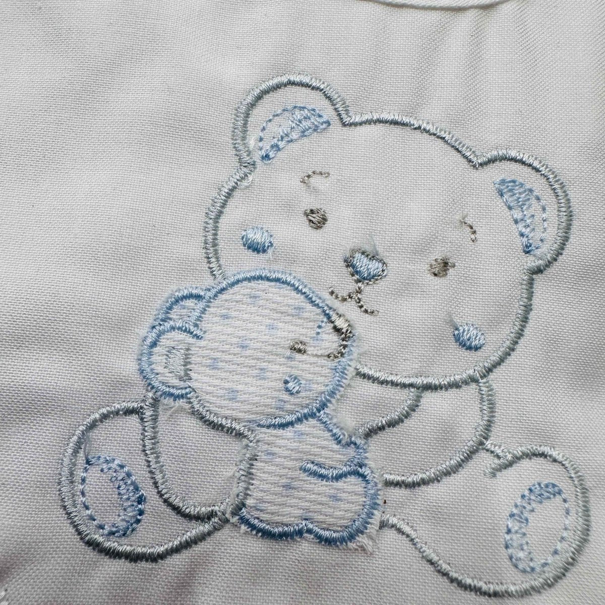 Bavetta orso Celeste Abbracci - Piccole Canaglie - PC20078