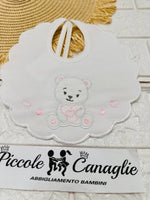 Bavetta Orso cuore BV003121 rosa - Piccole Canaglie - PC24917
