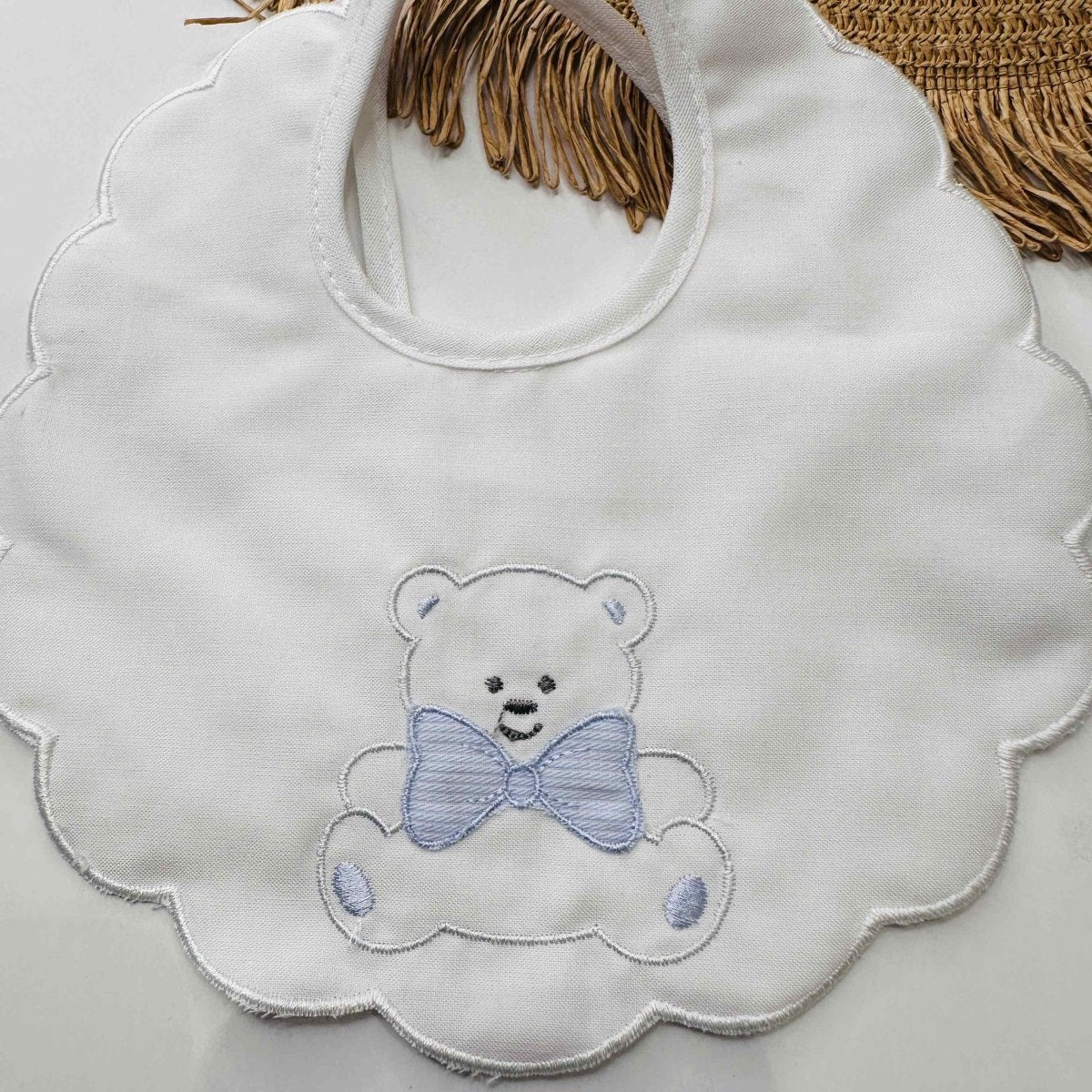 Bavetta Orso Fiocco Celeste BV003132 - Piccole Canaglie - PC20080