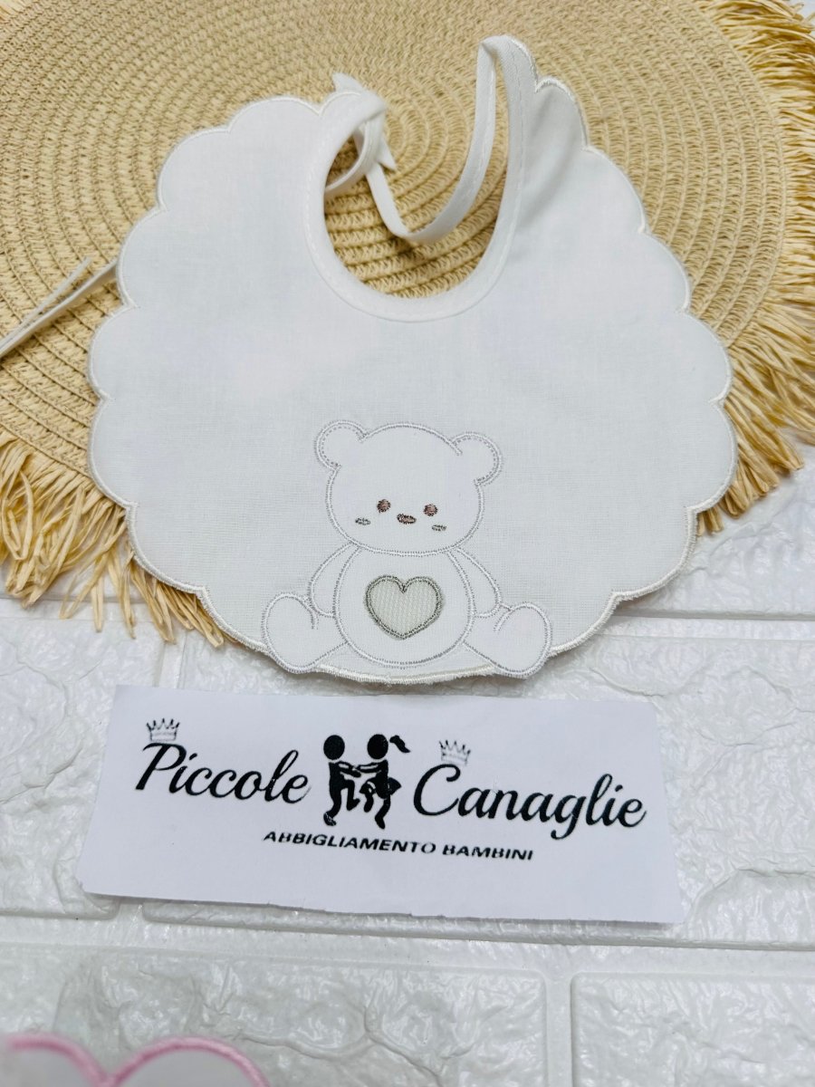 Bavetta Orso Pancia Beige Bv003160 - Piccole Canaglie - PC27605
