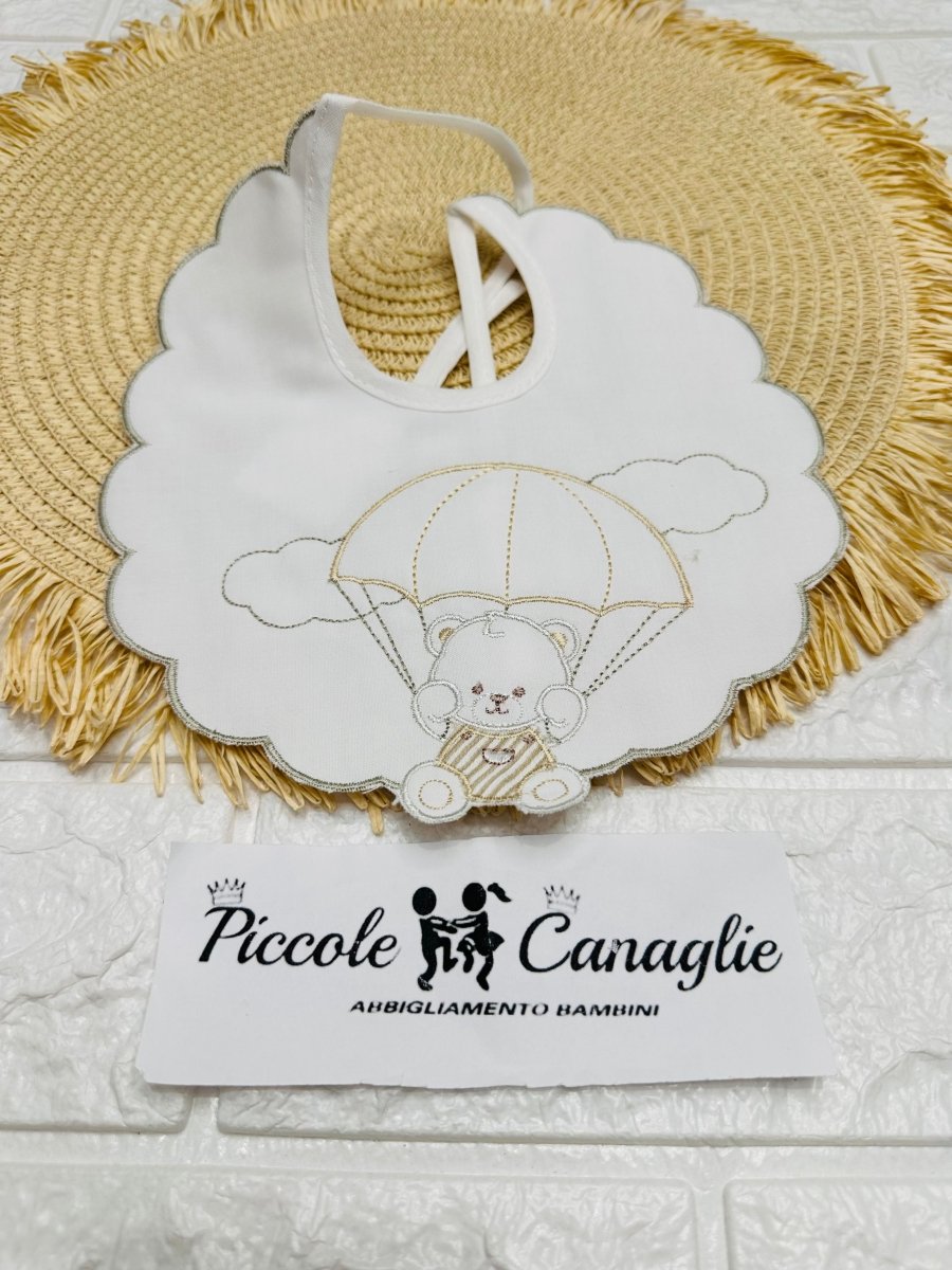 Bavetta Orso Paracadute Beige Bv003154 - Piccole Canaglie - PC27602