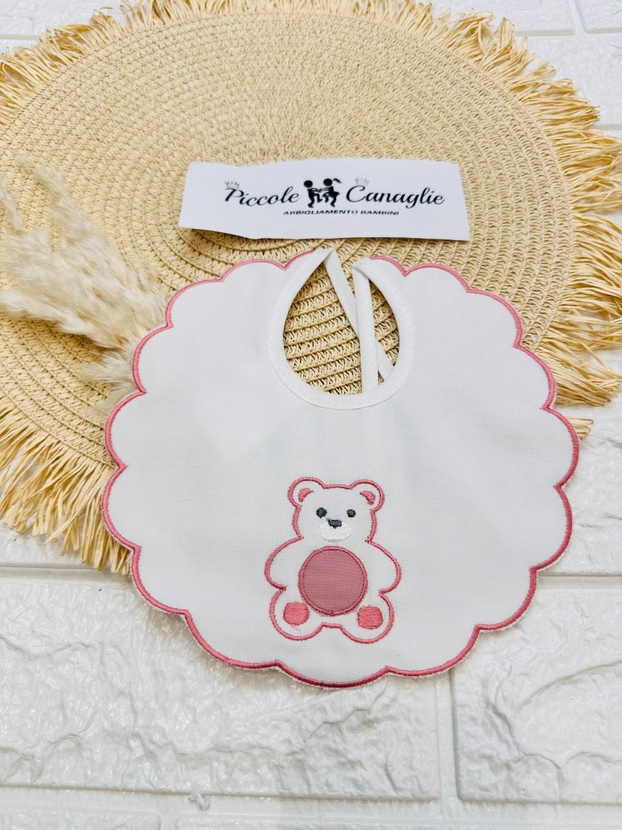 Bavetta orso rosa antico BV003137 - Piccole Canaglie - PC26509