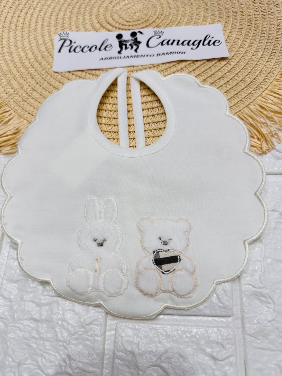 Bavetta Orso&Coniglio Panna Barbery - Piccole Canaglie - PC25286