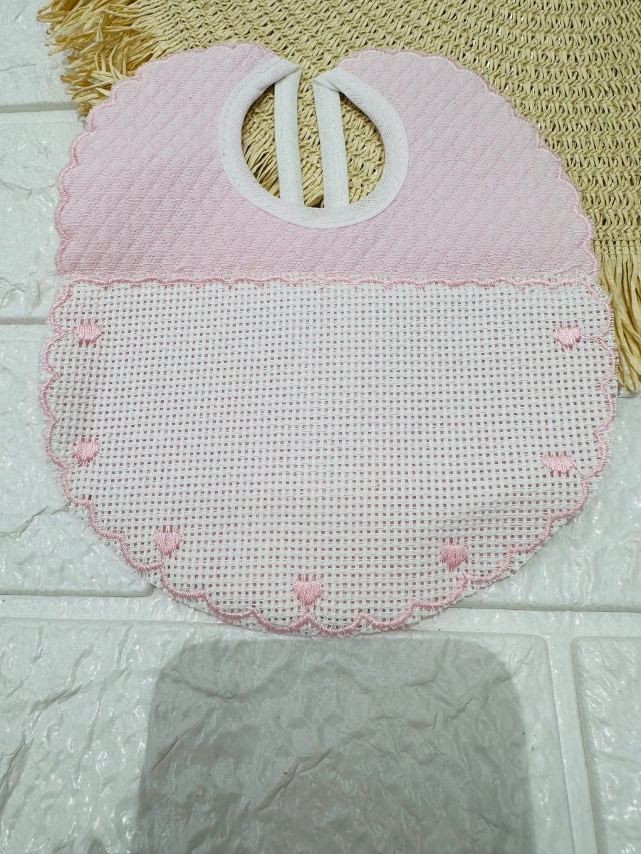 Bavetta Ricamo Rosa Bv003033 - Piccole Canaglie - PC29452