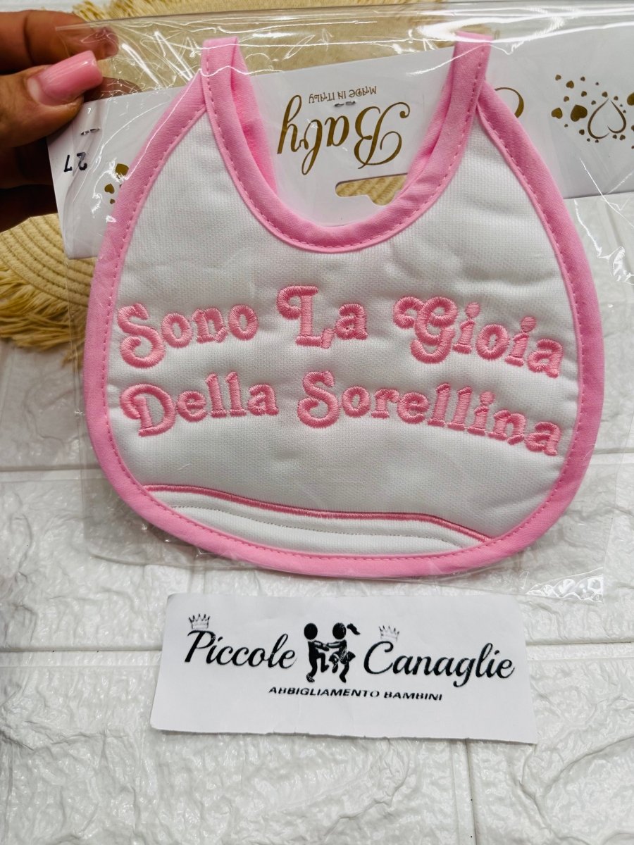 Bavetta Sono La Gioia Della Sorellina Rosa - Piccole Canaglie - PC28427