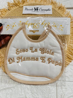 Bavetta Sono la Gioia di mamma e papà neutra - Piccole Canaglie - PC24783
