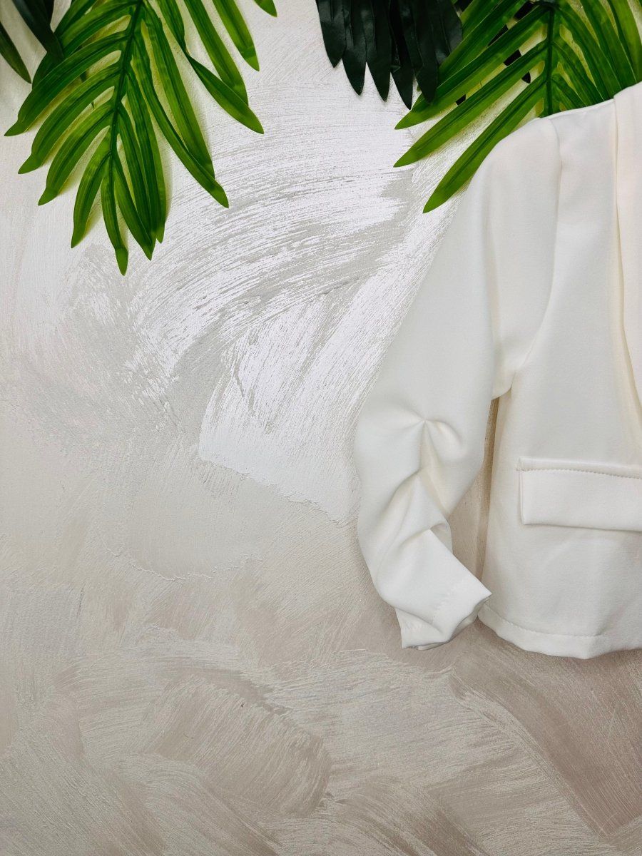 Blazer bianca baby - Piccole Canaglie - 