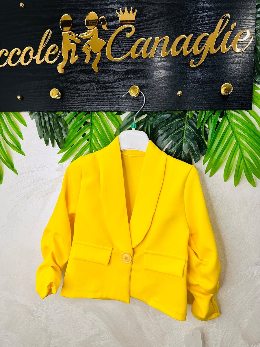 Blazer gialla baby - Piccole Canaglie - 