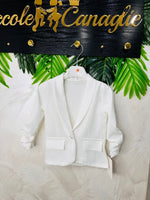 Bleazer bianco baby - Piccole Canaglie - PC26103