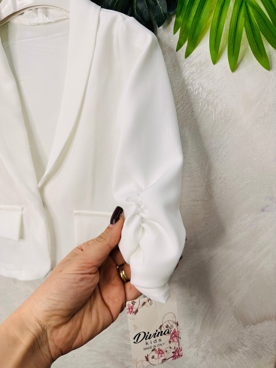 Bleazer bianco baby - Piccole Canaglie - PC26103