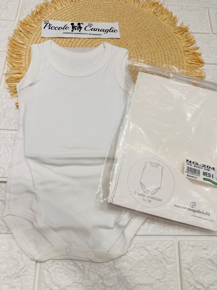 Body a Giro in cotone Nazareno Gabrielli - Piccole Canaglie - 