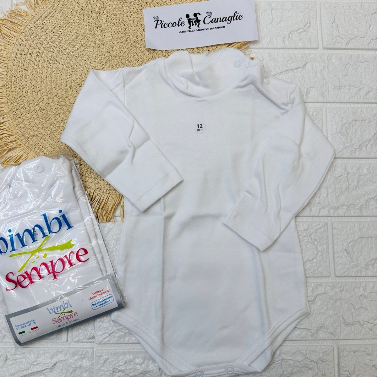 Body a Lupetto Caldo Cotone - Piccole Canaglie - PC22714