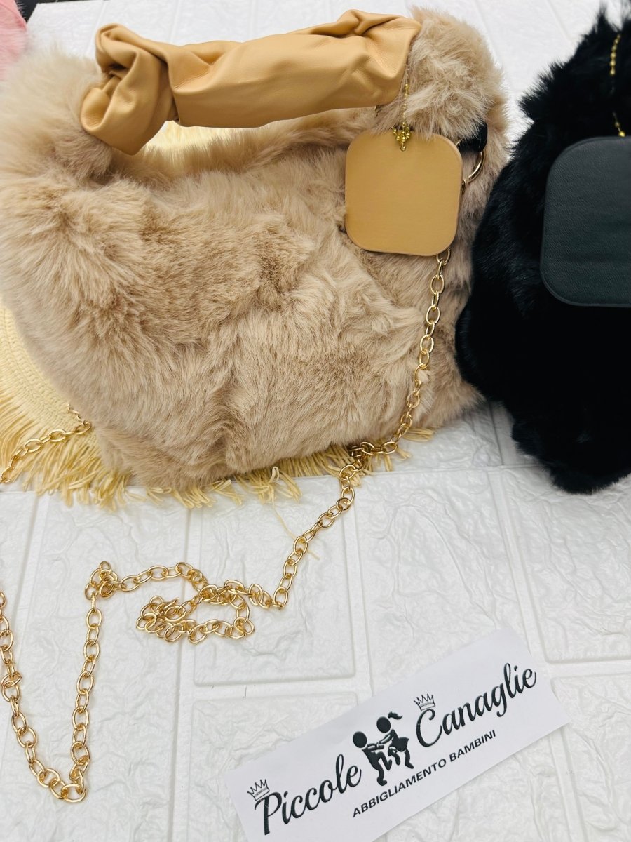 Borsa Ecopeliccia Manico Ecopelle - Piccole Canaglie - PC23654