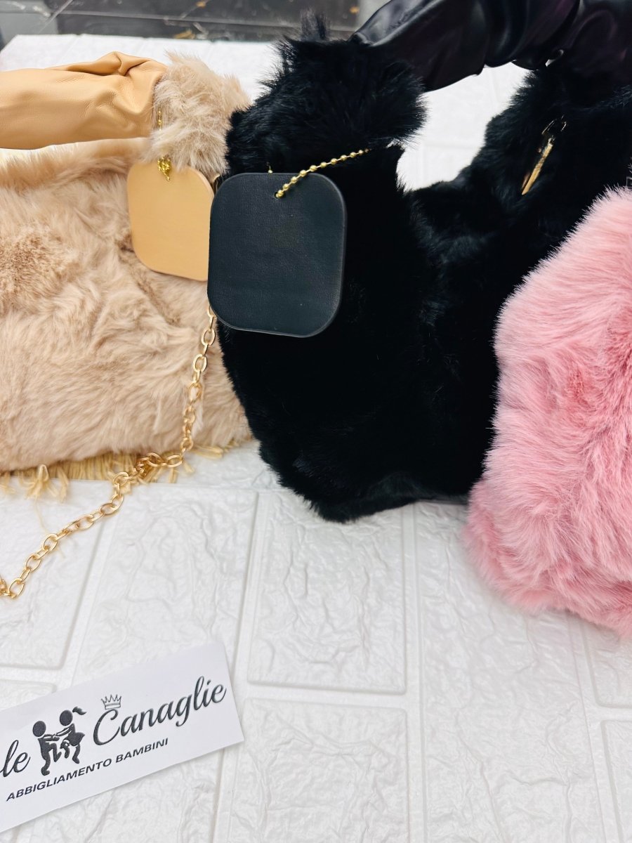 Borsa Ecopeliccia Manico Ecopelle - Piccole Canaglie - PC23654