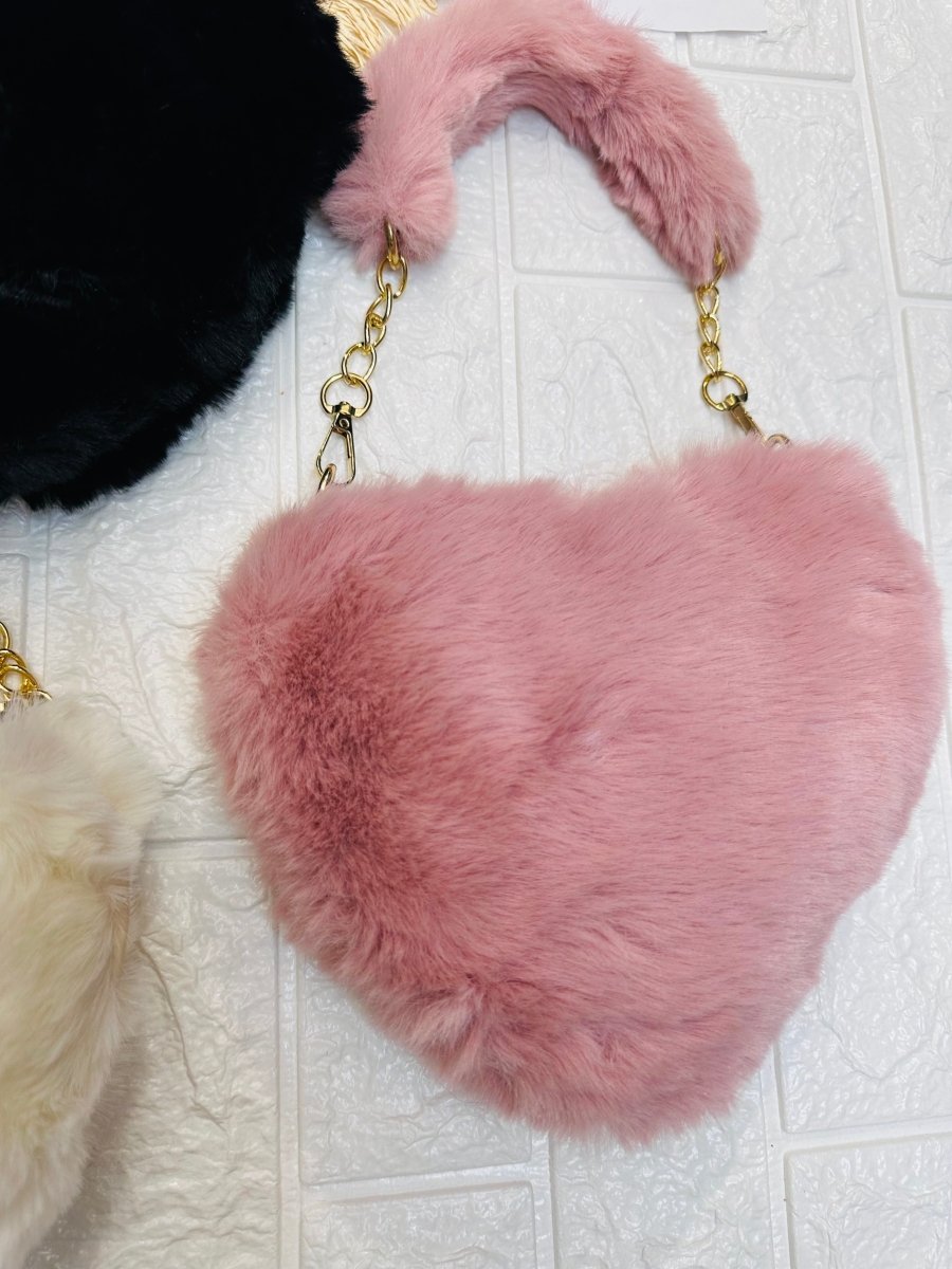 Borsa EcoPelliccia Cuore - Piccole Canaglie - PC23967