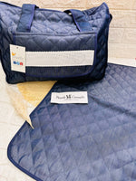 Borsa nascita Blu cuore bf005 Dim45x30x18 - Piccole Canaglie - PC26457