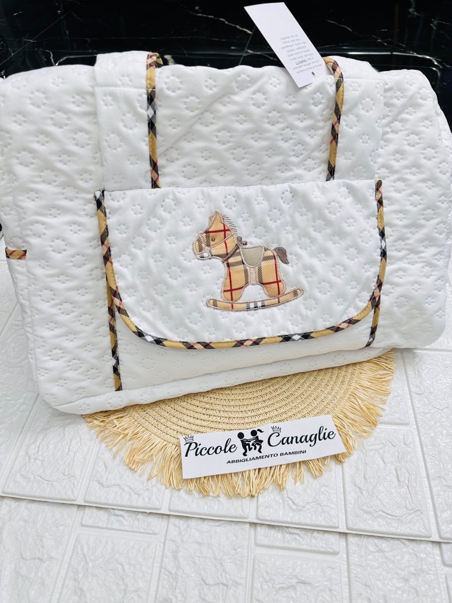 Borsa Nascita Cavallino Barbery dim 45x30x18 - Piccole Canaglie - PC23768