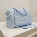 Borsa Nascita cuore celeste dim 45x30x18 - Piccole Canaglie - PC20095