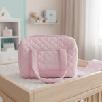 Borsa Nascita cuore rosa. dim 45x30x18 - Piccole Canaglie - PC20096