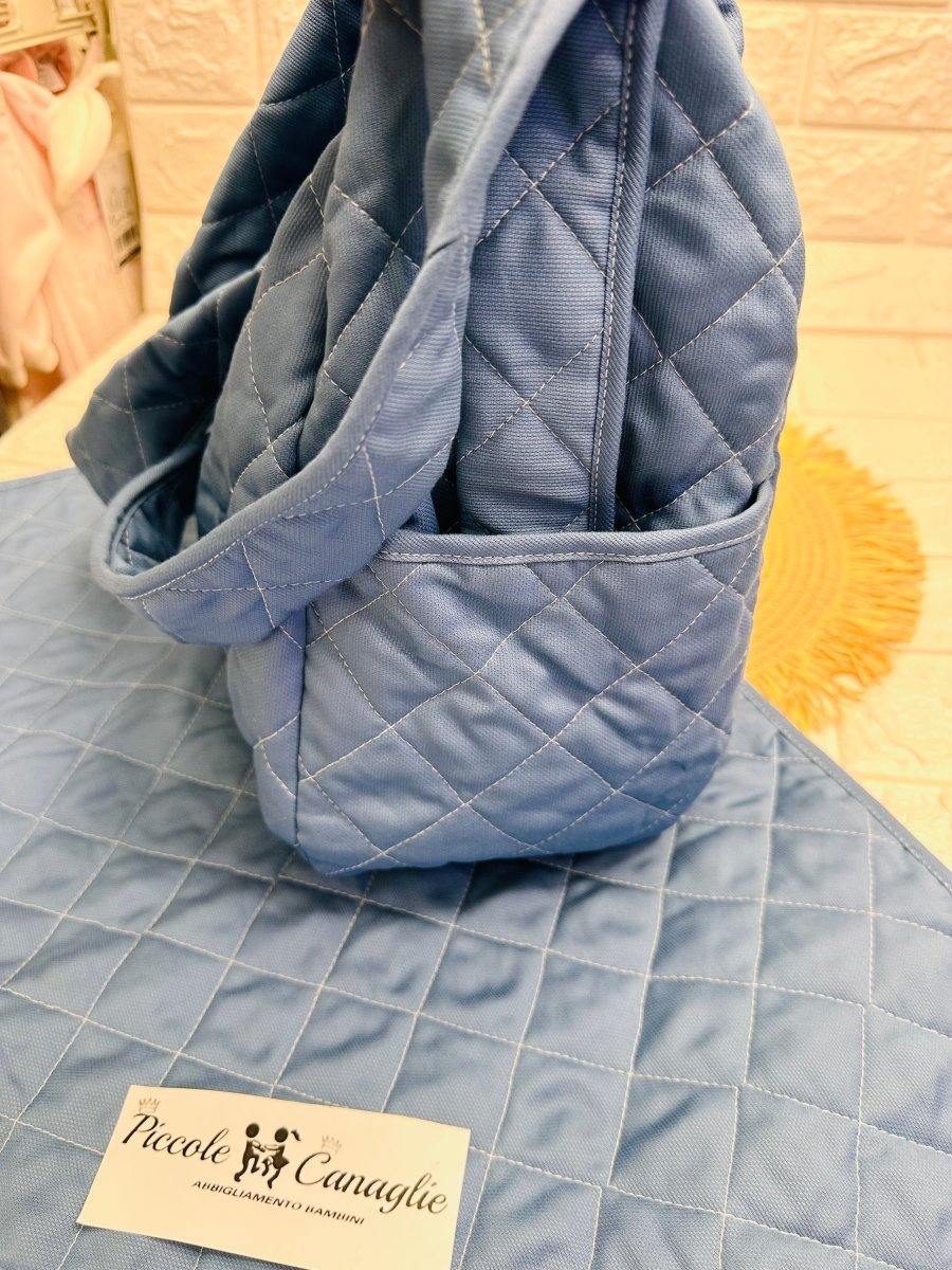 Borsa Nascita Fiocco Carta Da Zucchero Dim45x30x18 - Piccole Canaglie - PC25809