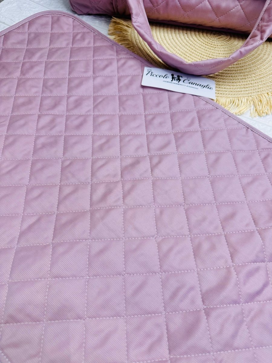 Borsa Nascita Fiocco Rosa Antico Dim 45x30x18 - Piccole Canaglie - PC25807