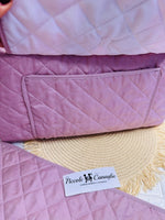 Borsa Nascita Fiocco Rosa Antico Dim 45x30x18 - Piccole Canaglie - PC25807