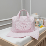 Borsa Nascita Fiocco Rosa dim 45x30x18 - Piccole Canaglie - PC21935