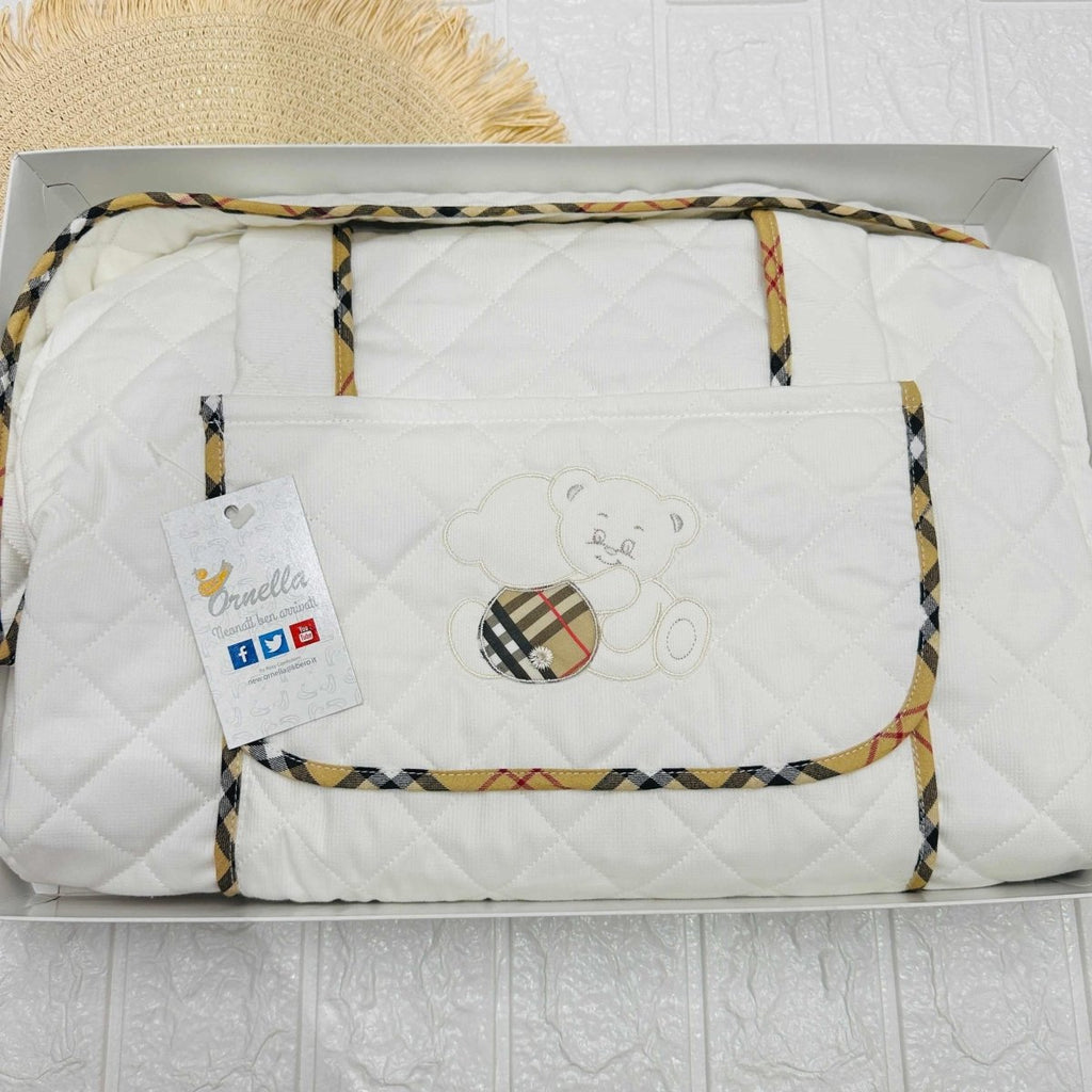 Borsa Nascita orsetti Barbery dim 45x30x18 - Piccole Canaglie - PC21936