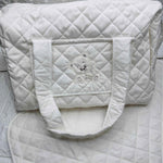 Borsa Nascita orso stella panna. dim 45x30x18 - Piccole Canaglie - PC20101