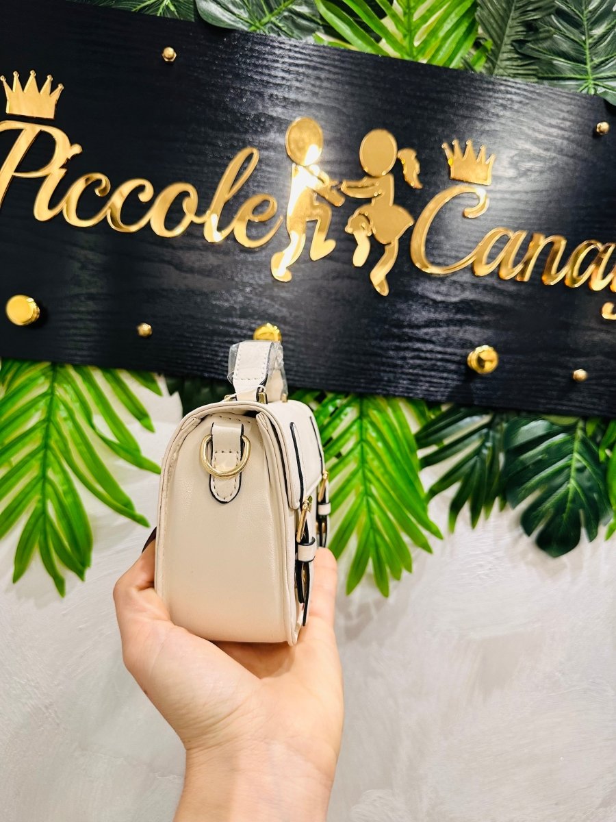 Borsetta beige con tracolla - Piccole Canaglie - PC25794