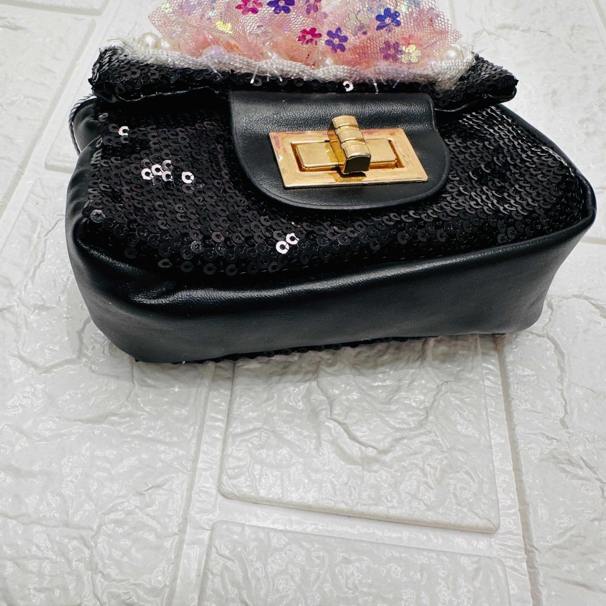 Borsetta bimba nera Paiette - Piccole Canaglie - PC21298