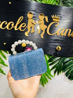 Borsetta jeans Baci&Abbracci con tracolla - Piccole Canaglie - PC25792