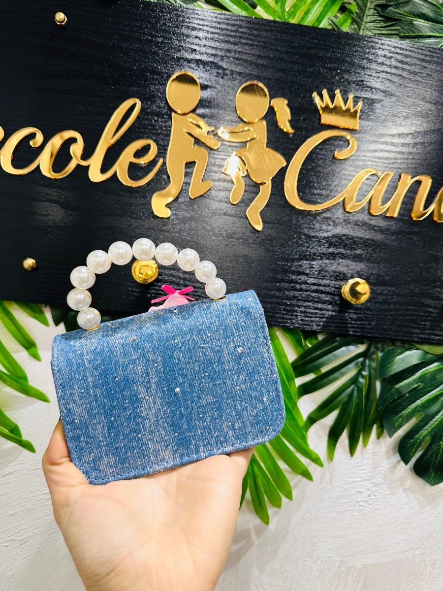 Borsetta jeans Baci&Abbracci con tracolla - Piccole Canaglie - PC25792