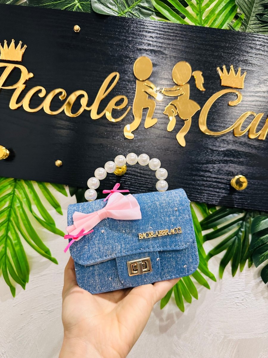 Borsetta jeans Baci&Abbracci con tracolla - Piccole Canaglie - PC25792