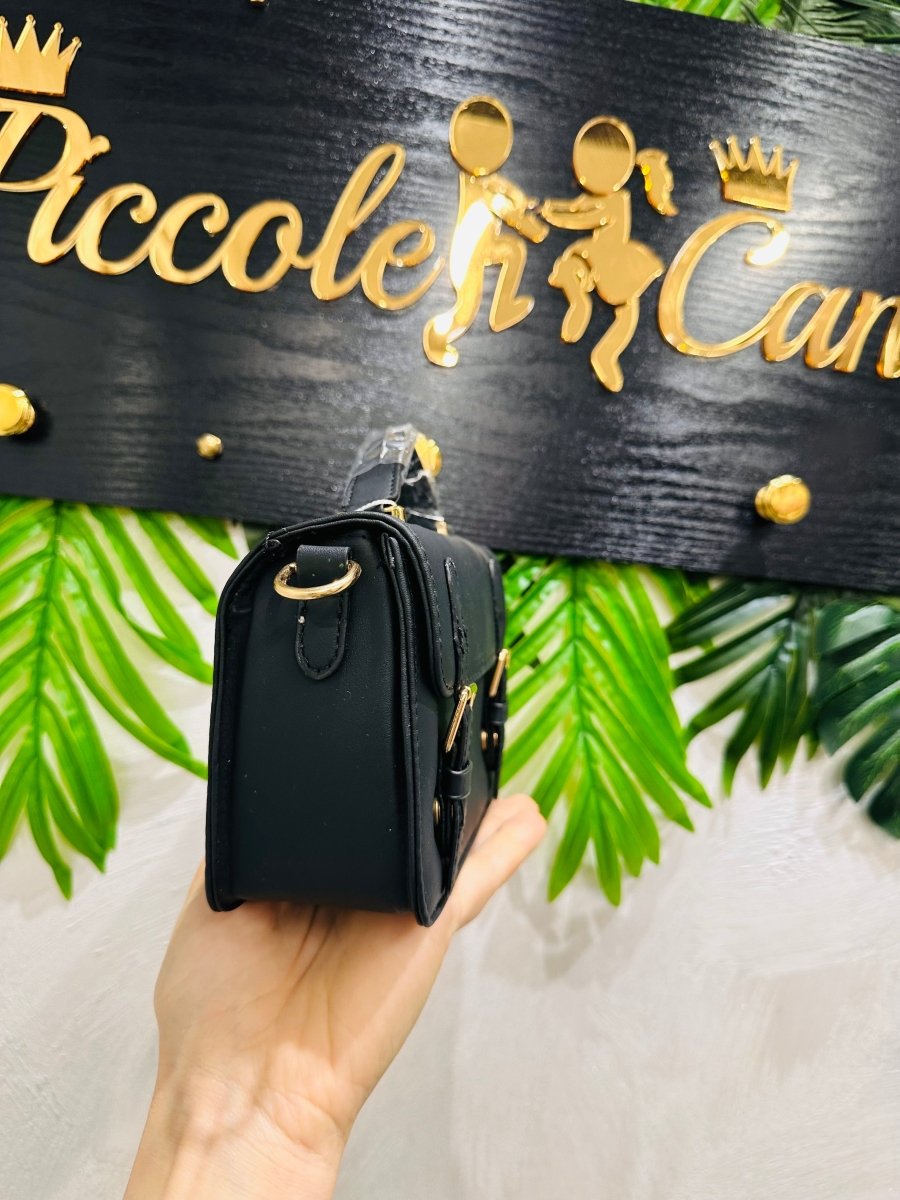 Borsetta nera con tracolla - Piccole Canaglie - PC25793