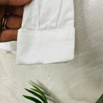 Camicia bianca cotone mesi - Piccole Canaglie - PC21777
