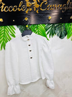 Camicia cuoricini bimba - Piccole Canaglie - PC26498