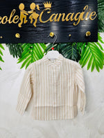 Camicia Riga T3a Beige - Piccole Canaglie - PC26292