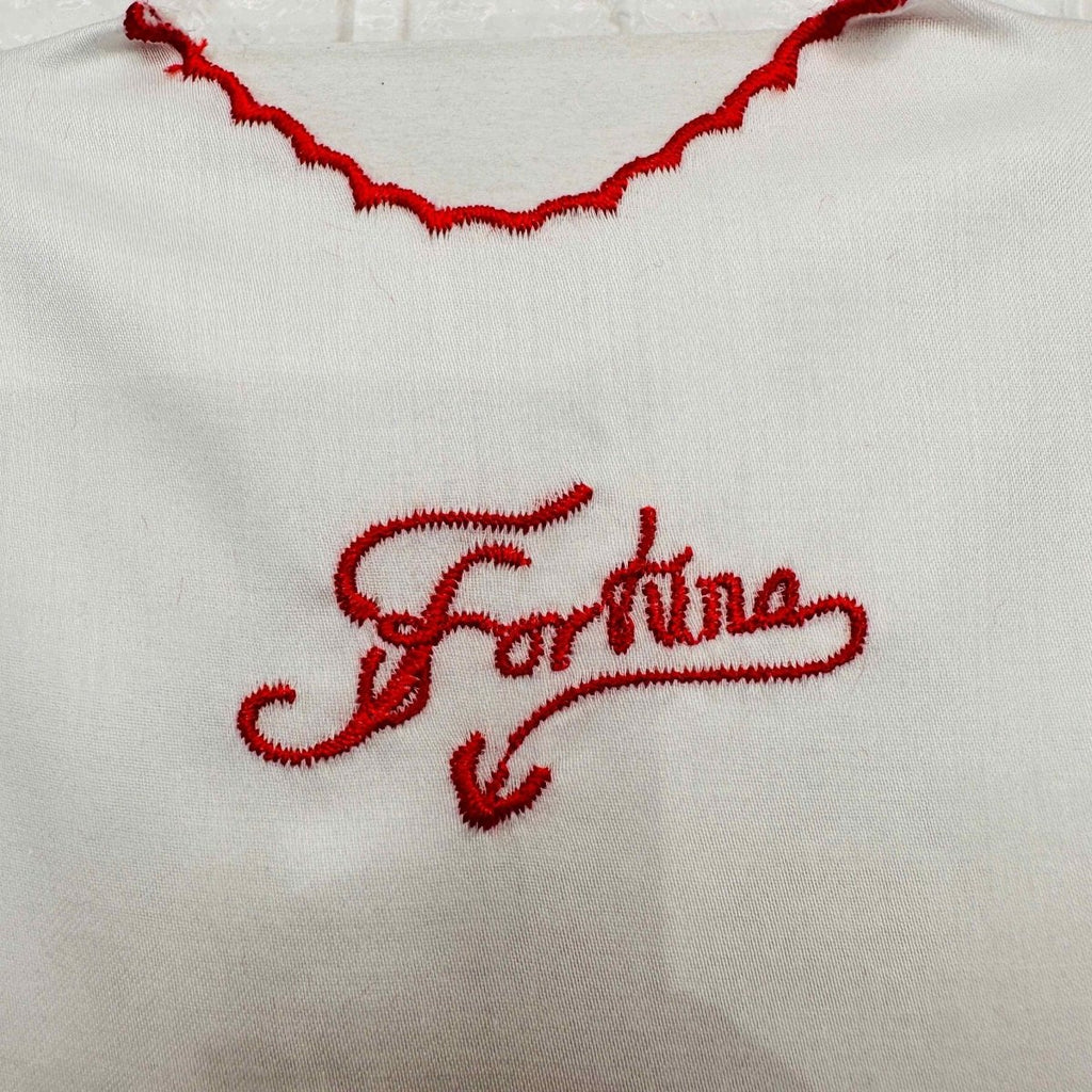 Camicina della fortuna in seta rossa - Piccole Canaglie - PC20106