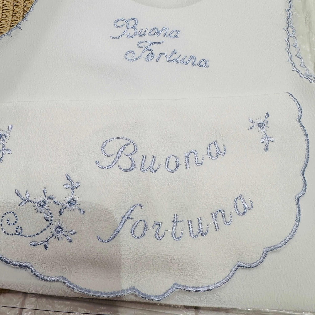 Camicina Fortuna + Bavetta Celeste - Piccole Canaglie - PC21953