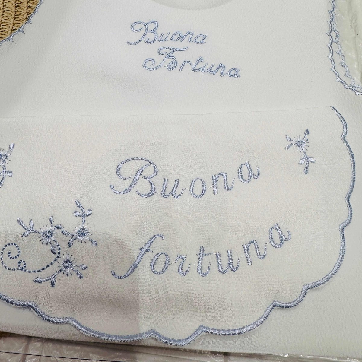 Camicina Fortuna + Bavetta Celeste - Piccole Canaglie - PC21953